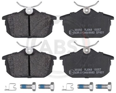 A.B.S. SET PADS HAMULCOWYCH, BRAKES TARCZOWE 36950  