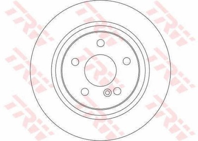 ДИСКИ ТОРМОЗНЫЕ ТОРМОЗНЫЕ ЗАД TRW DF4270