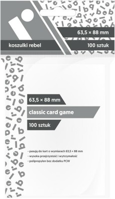 Koszulki na karty 100 63,5x88mm Classic Card Rebel