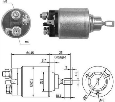 JUNGIKLIS ELEKTROMAGNETYCZNY, STARTERIS MAGNETI MARELLI 940113050012 