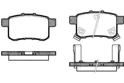 КОЛОДКИ ТОРМОЗНЫЕ REMSA 43022TA0A000 181907 FD7408A