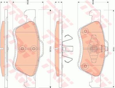 КОЛОДКИ ТОРМОЗНЫЕ ПЕРЕД FORD MAVERICK 2,0-3,0 01-