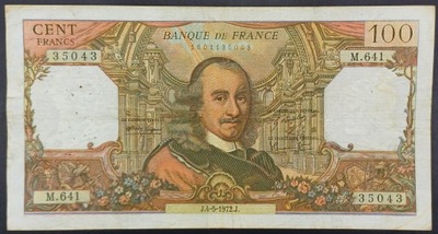 FRANCJA 100 FRANKÓW 1972