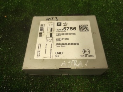 Opel astra j модуль ubt радіо 13435756 фото №1