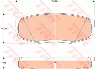 ZAPATAS DE FRENADO TOYOTA LANDCRUISER 08- PARTE TRASERA V8  