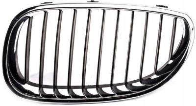 Bmw 5 e60 решётка радиатора решётка радиатора решётка бампера левая хром фото №1