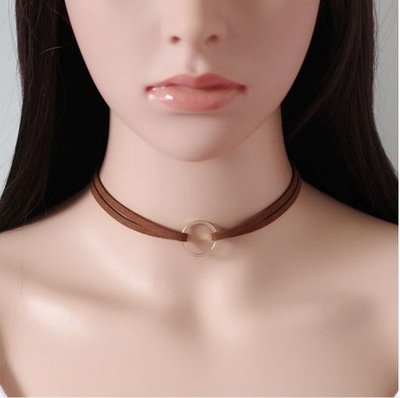 Naszyjnik Choker PRZY SZYI Boho obroża gothic