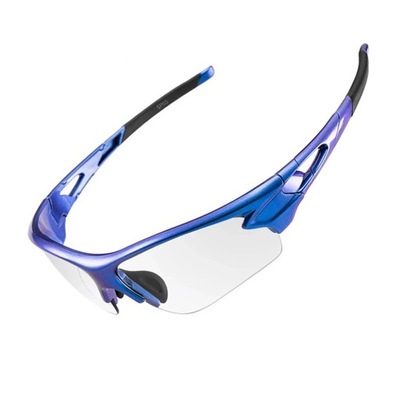 Okulary rowerowe fotochromowe niebieskie Rockbros 10069 UV400