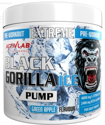 Activlab Black Gorilla Ice Pump 300 ml green apple