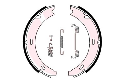 BREMBO KOMPLEKTAS APKABŲ STABDŽIŲ MERCEDES 124 A124 124 T-MODEL S124 