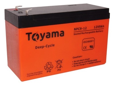 Akumulator AGM Toyama NPC 9 12V 9 Ah Deep Cycle