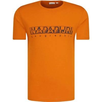 Napapijri T-Shirt męski NP0A4F9O Pomarańczowy