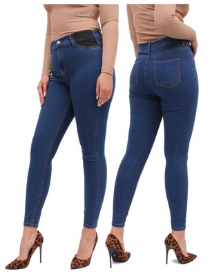 spodnie jeans JEANSOWE DŻINSOWE rurki damskie 46