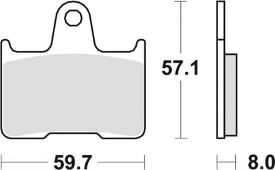 TRW КОЛОДКИ ТОРМОЗНЫЕ KAWASAKI ZX7RR 96-99, ЗАД