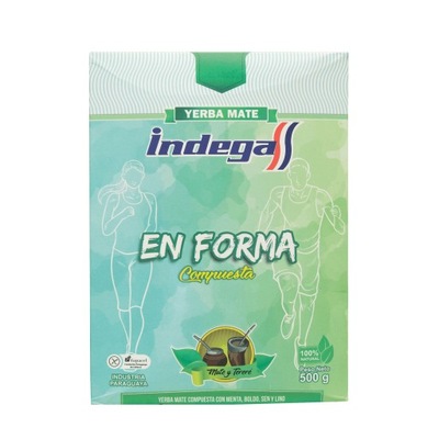 Yerba Mate Indega EN FORMA 500g Silueta Fitness