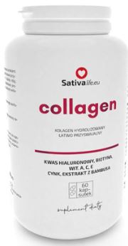 Sativa Life, Collagen Sativa Coll, 60 kapsułek