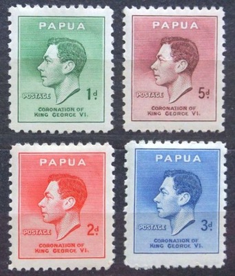 ANGLIA - PAPUA - 1937 - KORONACJA KRÓLA JERZEGO VI