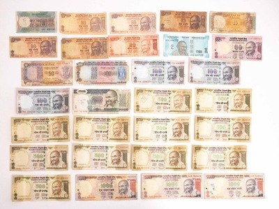 INDIE - ZESTAW BANKNOTÓW (NR 2)
