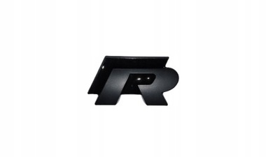 LOGO EMBLEMAT ZNACZEK VW R-LINE RLINE FULL BLACK