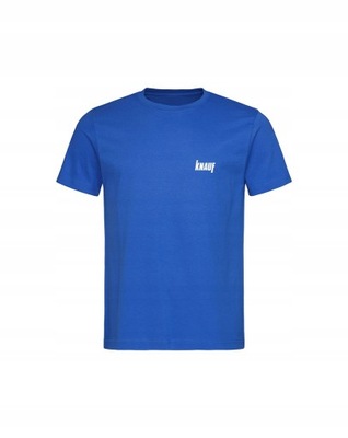 T-shirt koszulka męska KNAUF M niebieska bawełna