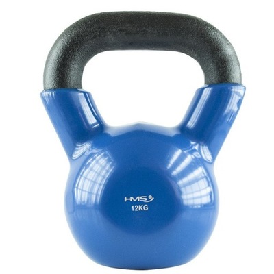 KNV08 BLUE KETTLEBELL ŻELIWNY POKRYTY WINYLEM HMS