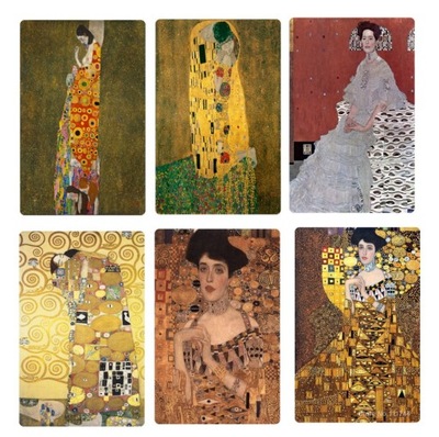 6 magnesów na lodówkę Gustav Klimt sztuka Japonii