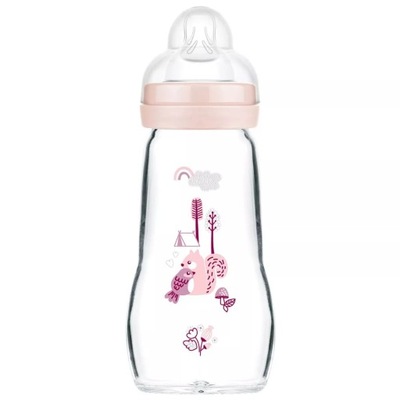 MAM BABY Szklana Butelka dla dzieci Feel Good 260ml BPA free