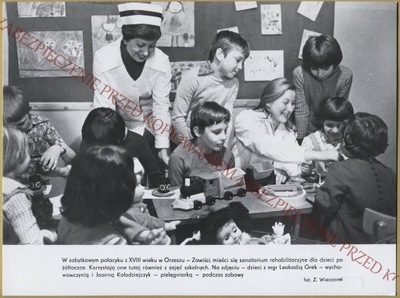 ANK ORZESZE ZAWIŚĆ PAŁAC SANATORIUM DLA DZIECI ZDJĘCIE PROPAGANDA PRL