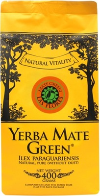 Yerba Mate Green LAS FLORES 400g kwiatowa bez pyłu