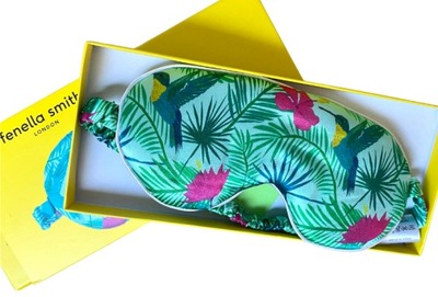 Fenella Smith Hummingbird Eye Mask Opaska na oczy do spania podróży JEDWAB