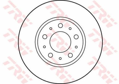 ДИСКИ ТОРМОЗНЫЕ ТОРМОЗНЫЕ ПЕРЕД TRW DF2671