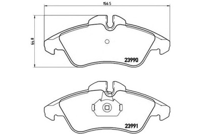 ZAPATAS DE FRENADO MERCEDES SPRINTER VITO BREMBO  