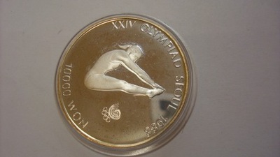 10000 WON KOREA 1988 SKOKI OLIMPIADA SEUL