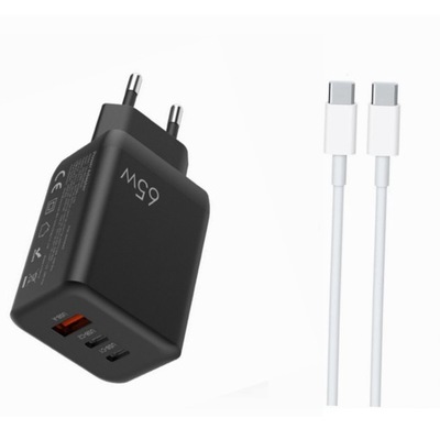 Ładowarka PowerGaN 65W 2x USB-C PD USB-A QC 3.0