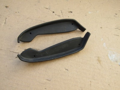 1 mercedes w201 190 пластик капот напрямна захист прокладка kpl l+p фото №1