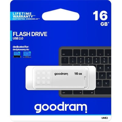 Pendrive 16GB GOODRAM UME2 USB 2.0 Biały