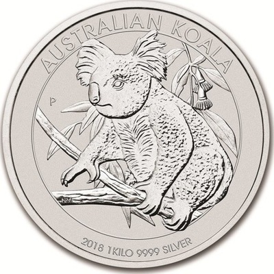 Koala Srebrna Moneta 1 kg 2018