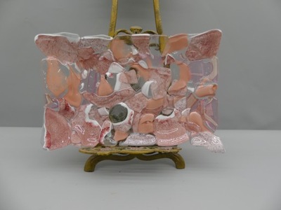 Murano Glass Style TALERZ , PATERA 40 x 25 cm