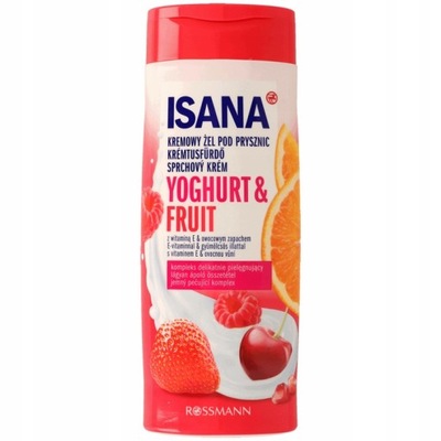 ISANA Kremowy żel po prysznic YOGHURT & FRUIT