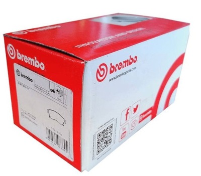 BREMBO P 24 072 SET PADS HAMULCOWYCH, BRAKES TARCZOWE - milautoparts-fr.ukrlive.com