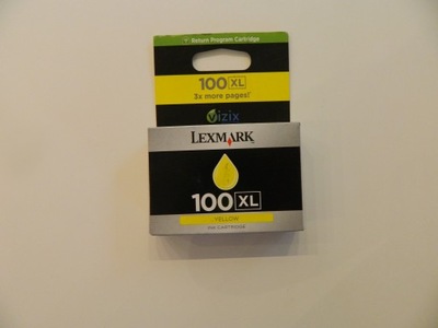 Tusz Lexmark 100 XL Yellow Oryginał