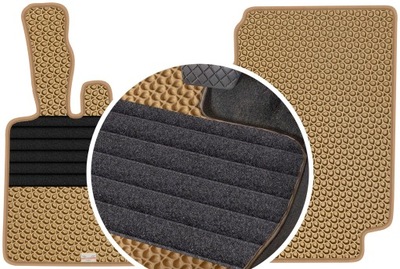 SMART FORTWO I 1998-2007 ALFOMBRILLAS GOMA PARA COCHE EVA COLOR BEIGE  