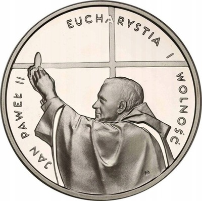 10 złotych 1997 Jan Paweł II Eucharystia – SREBRO