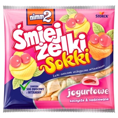 NIMM2 Śmiejżelki SOKKI JOGURTOWE z witaminami 90g