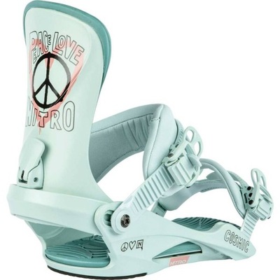 Wiązania snowboardowe NITRO Cosmic PEACE LOVE S/M