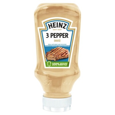 Heinz 220ml sos pieprzowy 3 Pepper Sauce