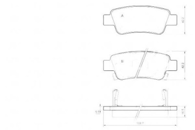 A.b.s. гальмівні колодки гальмівні honda cr-v iii 2.4 i-vtec фото №1