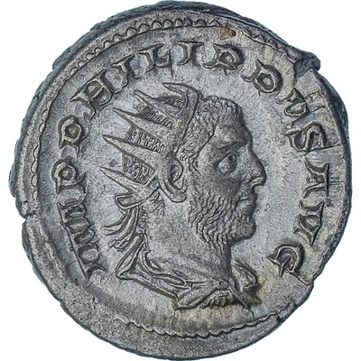 Philip I, Antoninianus, 247-249, Rome, Bilon, AU(5
