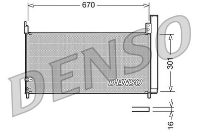 RADUADOR DE ACONDICIONADOR DENSO DCN50037  