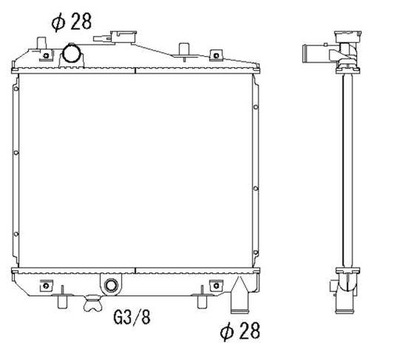 AUŠINTUVAS KIA PRIDE 90- NRF 506516 